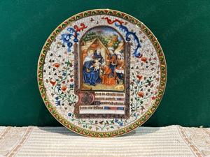 Farfurie decorativa de colectie Bradex  Ladorazione dei re 