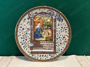 Farfurie decorativa de colectie Bradex  La nascita di Gesu 