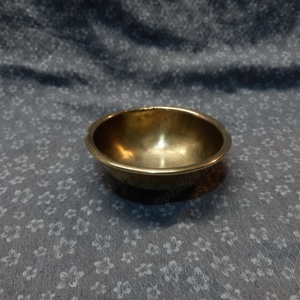 bol-căuș vintage din alamă ciocănită - imagine 2