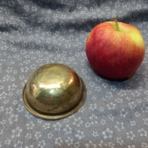 bol-căuș vintage din alamă ciocănită - imagine 5