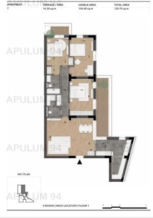 Apartament 4 camere, 104 mp + terasă 16 mp | Licurg 2 Prime Residence - imagine 2