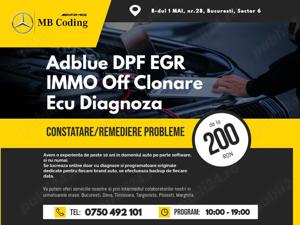 Adblue DPF EGR IMMO Clonare Ecu Diagnoza coduri eroare resetare