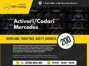 Activari   Codari Mercedes Meniu AMG, Track Pace, Agility, Diagnoza