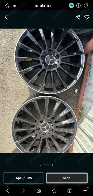 Jante Mercedes Benz 18 inch cu cauciucuri iarnă M+S (Fulg) ca noi Nexen 225-40-18 - imagine 2