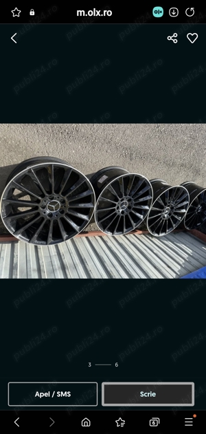 Jante Mercedes Benz 18 inch cu cauciucuri iarnă M+S (Fulg) ca noi Nexen 225-40-18 - imagine 3