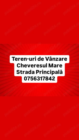 Teren-uri de vânzare Cheveresul mare