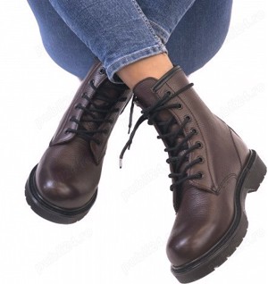 Ghete 5-th Avenue, bordo, piele naturala, marime 36 37