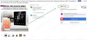 Termostat inteligent WIFI  LCD ME81H 16A,(Super Ofertă). - imagine 3
