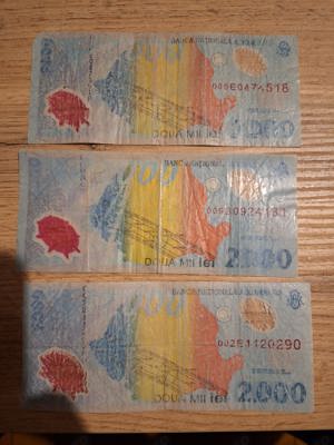 Bancnota 2000 Lei - 1999 - imagine 2