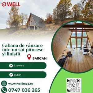 Cabană de vânzare în Barcani!