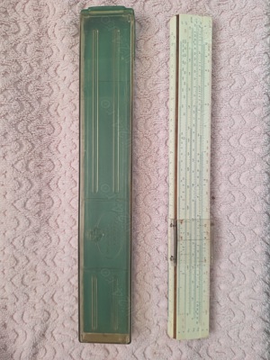 linie Rigla de calcul A.W. Faber Castell 1 54 Darmstadt colectie old vintage