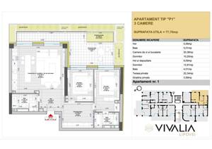 Apartament 3 camere - imagine 2