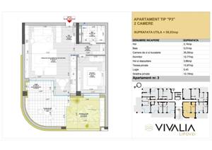 Apartament 2 camere Vivalia Lipovei - imagine 2