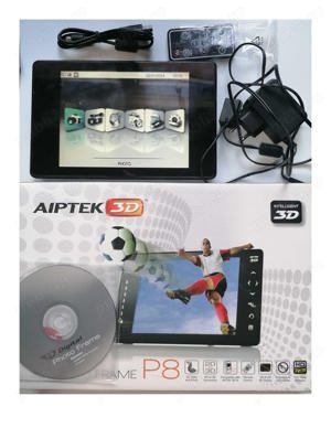 Ramă foto digitală 3D Aiptek3D P8  + Camera video 3D Aiptek3D i2