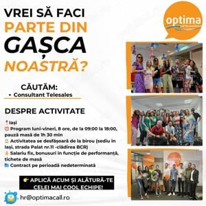 Consultant Vanzari Call Center-Vodafone