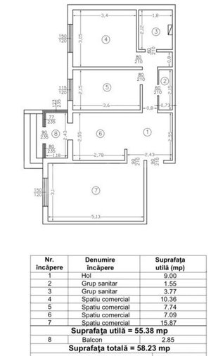 Spatiu comercial, 60mp, zona Zimbru - imagine 5