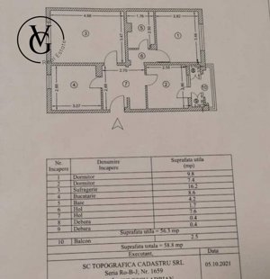 Apartament 3 camere decomandat, 56 mp utili, zona Tomis 3 - imagine 8