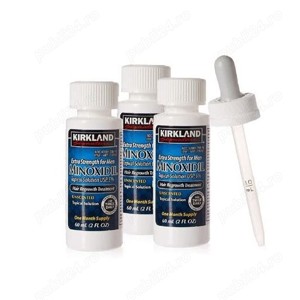 Solutie Kirkland, Creșterea Parului Tratament 3 Luni, Pipeta Originala