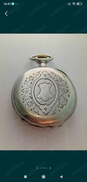 Ceas de buzunar vintage argint 