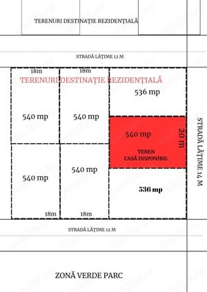 Teren construcție casă parcelă disponibilă individuala duplex (Proprietar) - imagine 2