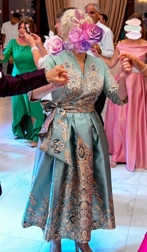 Rochie ceremonie turcoaz  - imagine 6