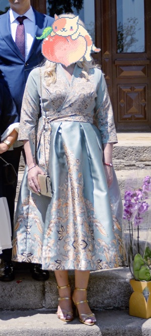 Rochie ceremonie turcoaz  - imagine 3