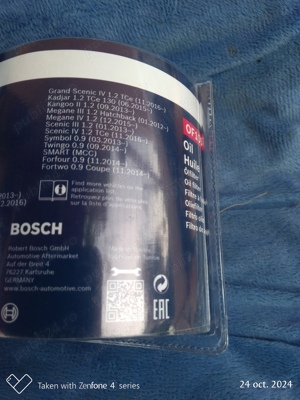 Filtru ulei bosch OF 105 Renault - imagine 2