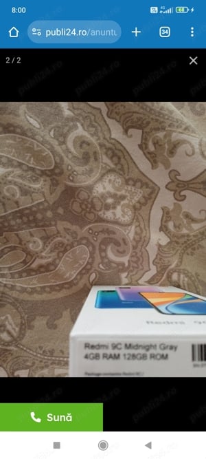 Proprietar vând telefon Xiaomi redmi 9C nou  - imagine 2