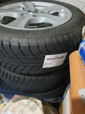 Vând 4 anvelope+jante aliaj noi originale Bmw seria 3 - imagine 5