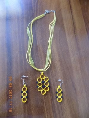 Bijuterii handmade confectionate prin tehnica quilling - imagine 8