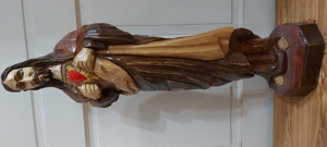 Isus Hristos-sculptura lemn masiv de dimensiuni mari