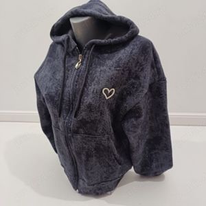 hanorac cu fermoar și glugă