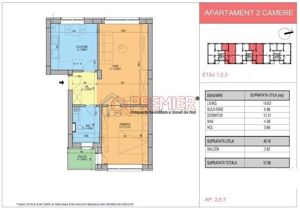 2 camere decomandate - Popesti Leordeni - Bloc Nou tip boutique - imagine 3