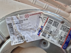 Apărători praf disc frâne față Skoda Superb 2 - noi - imagine 3