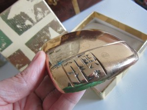 cadou rar bronz masiv Contract Vanzare Sclav Act Sumerian Scriere Cuneiforma (650 g) - imagine 6