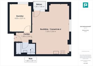 Apartament cu 2 camere, mobilat modern, zona Torontalului - imagine 9