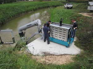 Pompe de debit pentru orezarii