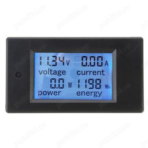 Watmetru DC 6.5V- 100V, 20A panou solar auto wattmetru curent