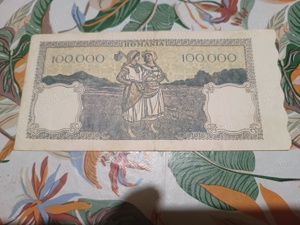 vand bancnota  de 100000 lei din anul 1946 - imagine 2