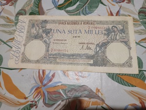 vand bancnota  de 100000 lei din anul 1946