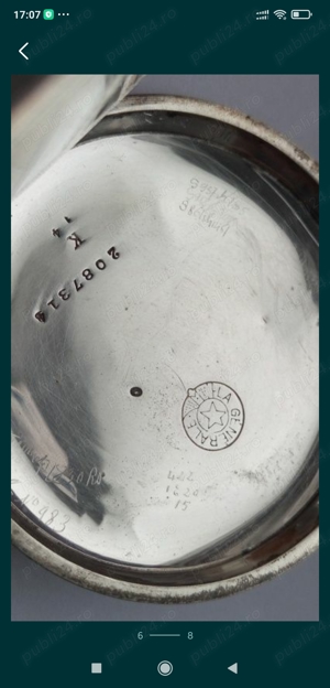 Ceas de buzunar argint de colectie - imagine 5