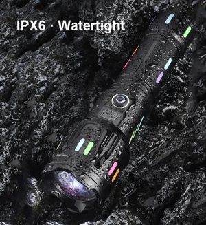 Lanterne led tip Laser noi telezoom afisaj electronic ,raza 700 metri acumulator litiu  - imagine 4