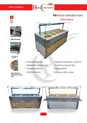 Horeca Bucuresti   LINII Autoservire  Vitrine CALDE si Vitrine RECI  - imagine 3