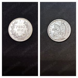 Moneda argint 1 Peso, CHILE, 1932