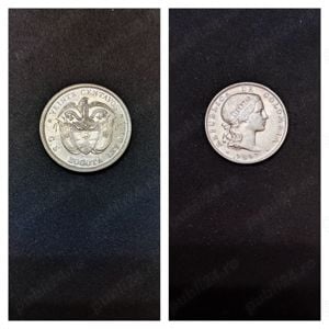 Moneda argint 20 Centavos, COLUMBIA, 1897