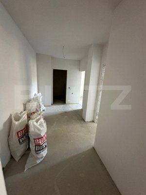 Apartament cu 3 cam, 2 bai, semifinisat, 75mp utili + 17mp terasa zona Plopilor - imagine 2