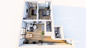 Apartament 3 camere în bloc modern, 77 mp, Cetate