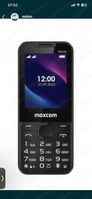 Telefon Mobil Malcom MM248 4G Dual Sim Black