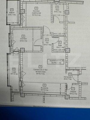 3 camere, 2 bai, 2 balcoane, etajul 3, garaj + parcare,  zona Someșului  - imagine 10