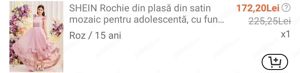 Rochie fete cu trena marca Shein - imagine 3